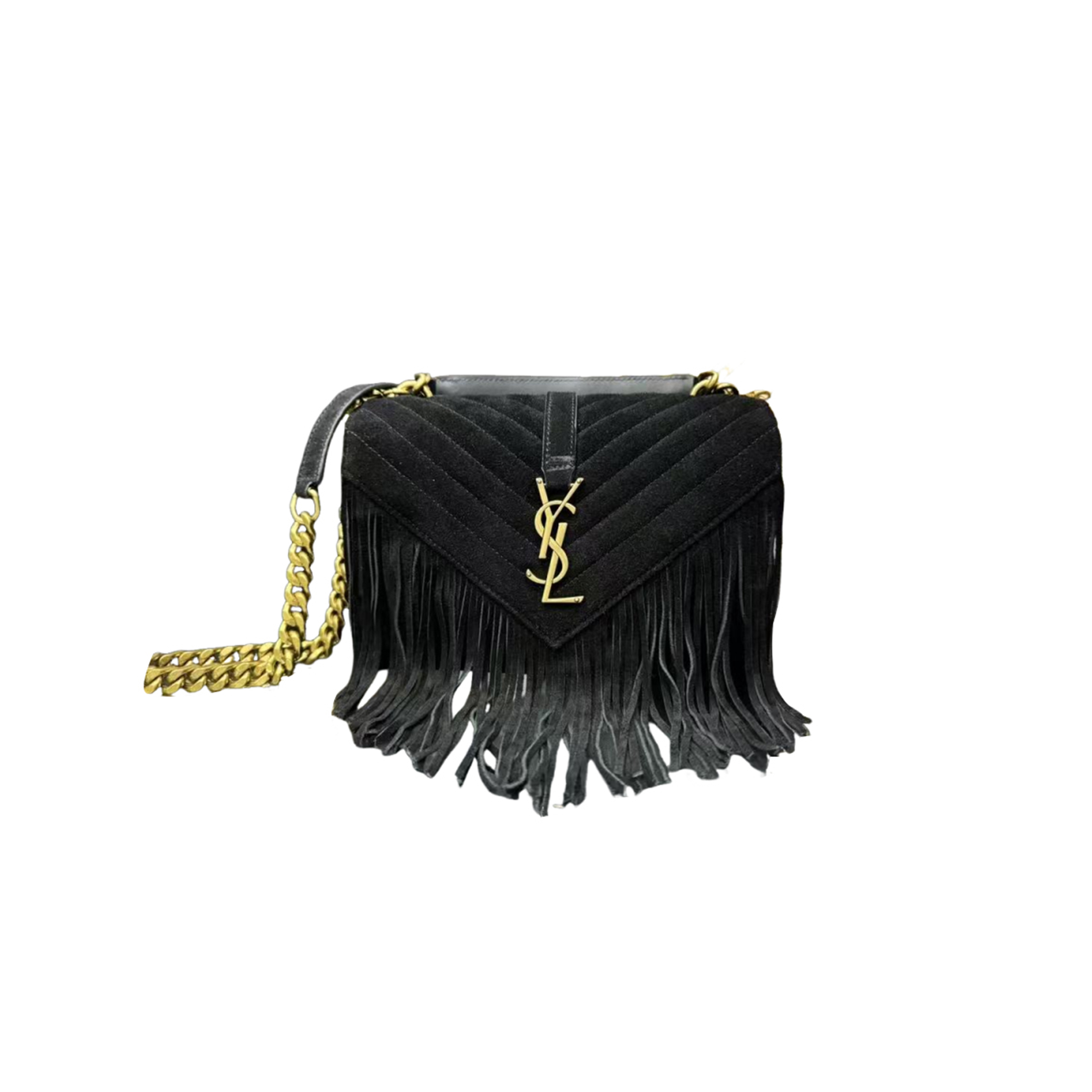 YSL FROSTED TASSEL BAG (24*17*6cm)